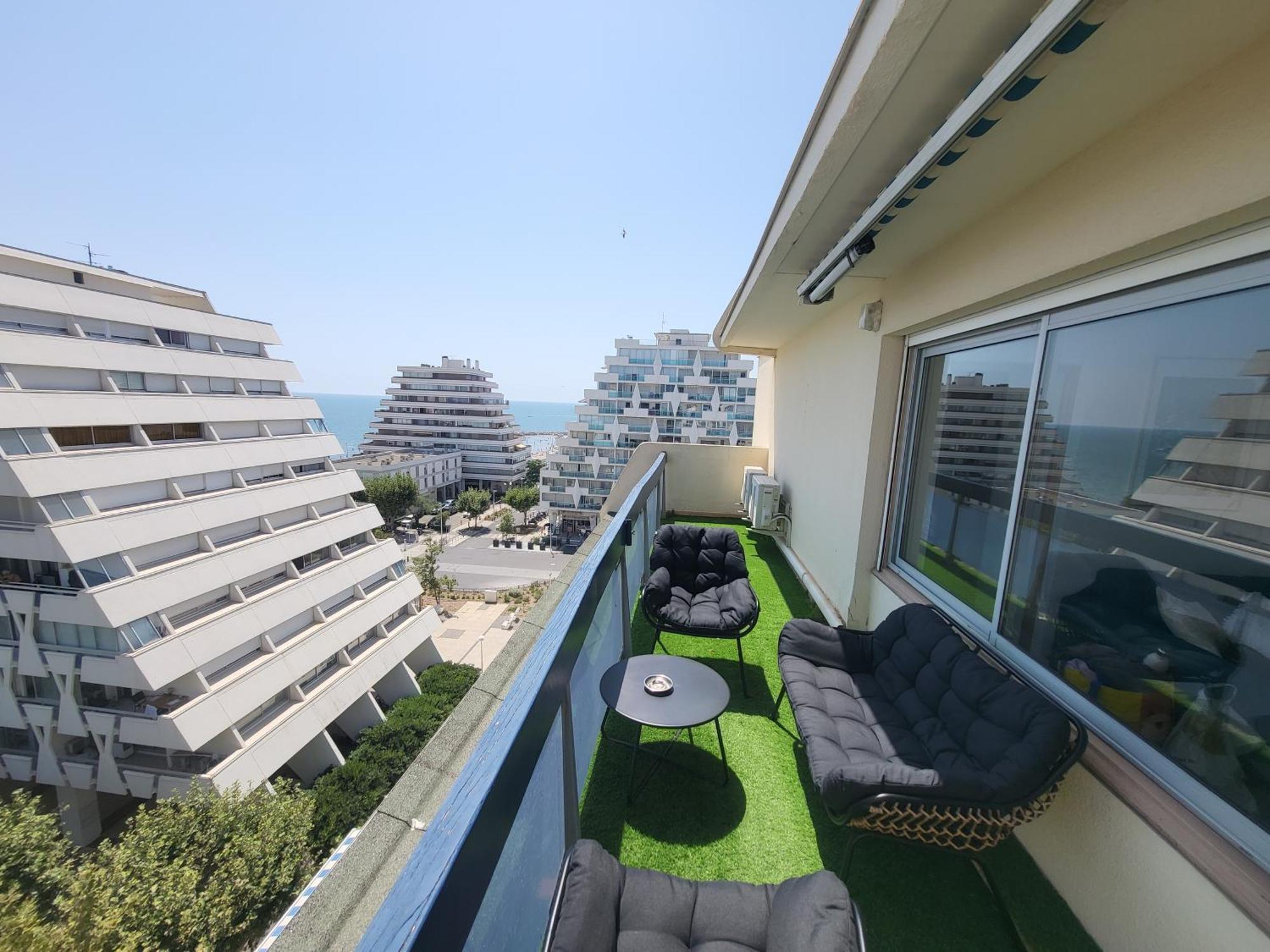 Appartement Lumineux Avec Vue Sur Mer A 50 M De La Plage Et Du Centre لا غراند موت المظهر الخارجي الصورة